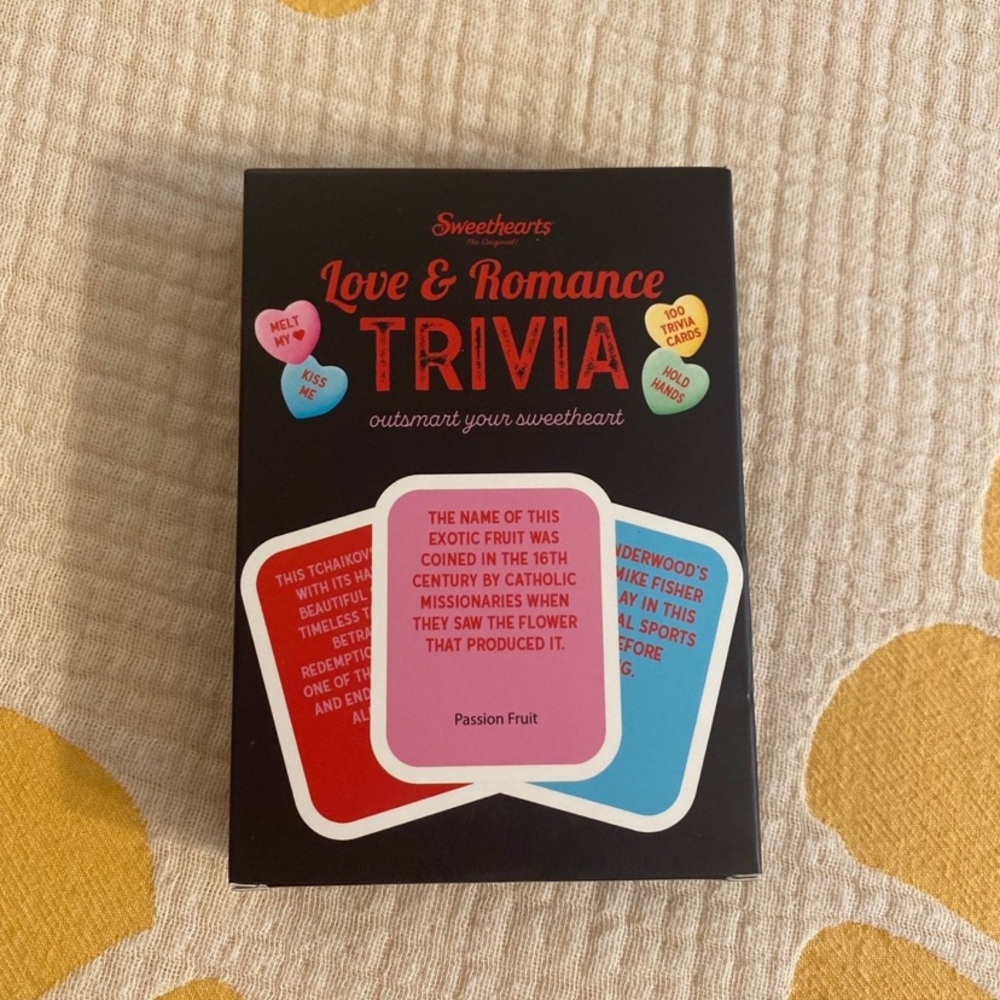 Couples Game Trivia Card Game Sweethearts Love & Romance